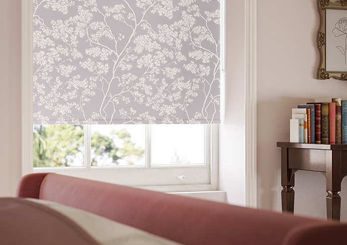 Cherry Blossom, Mauve - Twist&Fit Roller Blind - Image 5